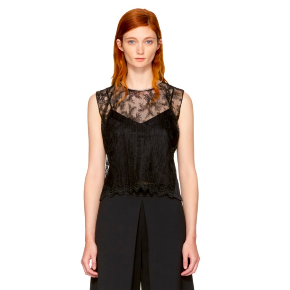 Alexander Wang sleeveless lace top